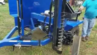 Fence Post Driver - Self-Propelled Guard Rail Demo