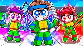 Having a TEENAGE MUTANT NINJA TURTLE FAMILY in Roblox Strongest Battlegrounds!