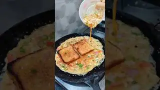 Bread Omlette🍳🍞 #bachelor #food #youtube #cooking #recipe #trending #shorts #bigboss #egg #bread