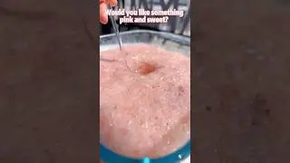 I made pink and sweet wine at home with sticky rice and fresh strawberries 🍓🍶