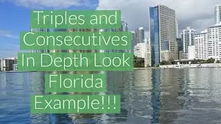 Pick 3 Triples And Consecutives-In Depth Look!!!(Florida Example)