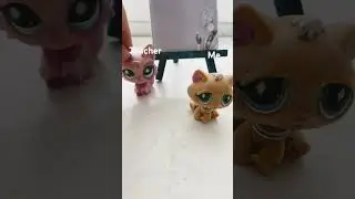 Me and teacher👩&zwj;🏫🤪🩵 #funny #lps #littlestpetshop #petshop #cute