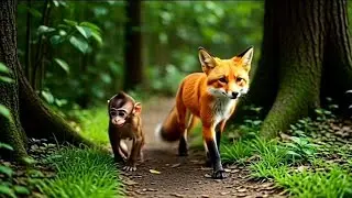 &ldquo;The Fox and the Monkey&rsquo;s Journey&rdquo;🦊🐒 #catoon video #sub