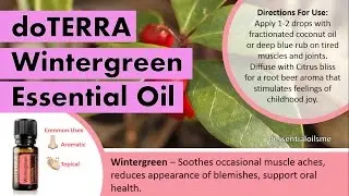 Fascinating doTERRA Wintergreen Essential Oil Uses