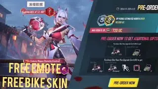 A5 Royal pass Pre Order Preks😍||Free Bike Skin||Free Emote And Fram||A5 Royal pass 0 UC