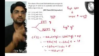 The values of the crystal field stabilization energies for a high s...