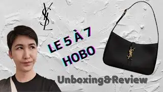 YSL LE 5 &Agrave; 7 HOBO BAG Unboxing & Review 丨Ist diese sch&ouml;ne Hobo Tasche es wert?!丨Deutsch/German
