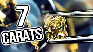 I Put A $300K Yellow Diamond In A Necklace!