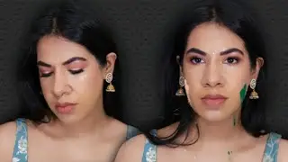soft and subtle holi makeup look 2022