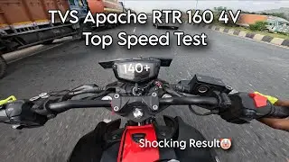TVS Apache RTR 160 4V Top Speed Test | Real Road Run | Don&rsquo;t Try This 🔥