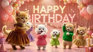 Cute Cat Dance | HAPPY BIRTHDAY AADO BUGGU