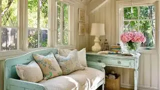 Dream Cottage Tour &mdash; Cozy Blue and Cream Tiny Home Decor