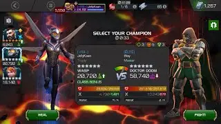 Wasp absolutely destroys rank 4 Doom on power snack