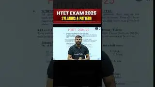 HTET 2025 Exam Pattern & Syllabus 2025 | HTET Syllabus 2025 #Shorts