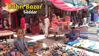 Walk Tour Around Bohri Bazar Saddar Karachi.