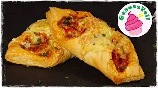 🍕 🍕 Pizza als schnellen Partysnack? Dann probiere diese einfachen PIZZASCHIFFCHEN aus! 😋