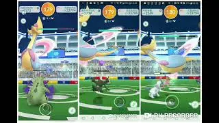 Pokemon Go-Cresselia Raid Trio by 16 unique pokemon(no weather boost,no Mega)(KO@33sec)16/11/21 PVE4