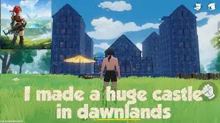 Making Huge castle im dawnlands sandbox #dawnlands #newsurvivalgame