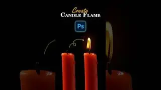 Create Candle Flame in Photoshop #shorts #graphicdesign #photoshop #explore #india