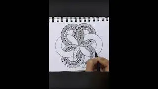 DON'T MISS this simple trick to Create 3D MANDALA ART  #shorts #art #mandalaart