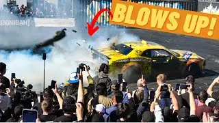 SEMA Burnyard Highlights - CRASH, DONUTS, BURNOUTS!