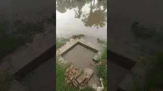 Construction of Recharge Well. water drsin out to earth water table