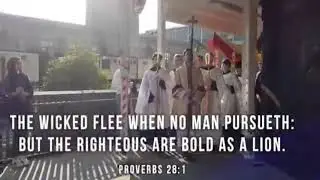The wicked flee when no man pursueth but the righteous are bold as a lion