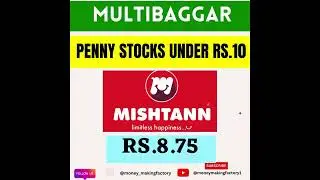 Top Penny Stocks Under Rs.10 - 2023 | Multi Bagger Stocks