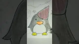 #penguin#cute#cartoon#shorts#easy#diy#color#art#kids#drawing#tiktok#easyart#animals#balloon#bts