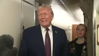 President Trump Gaggles with Press on Air Force One, Jan  11, 2026