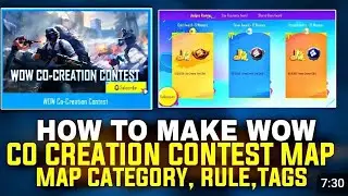 How to make wow co creation contest mape in pubg mobile || payload reltead mape #pubgmobile#wow