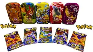 VARIETIES OF POKEMON TIN BOX UNBOXING | POKEMON CARD TIN BOX COLLECTION #pokemon #pok&eacute;mon #ytshorts