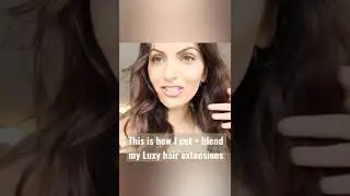 Как я подстригаю и укладываю свои наращенные волосы Luxy.