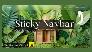 Sticky Glassmorphism Navigation Bar on Scroll using HTML CSS JS | Fixed Navbar on Scroll 2023