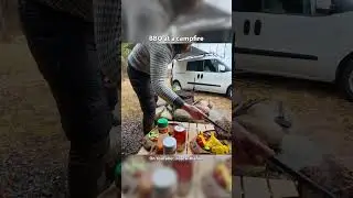 Campfire cooking with a DIY Camper Van