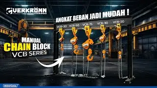 VERKRONN MANUAL CHAIN BLOCK VCB SERIES KAPASITAS 2 - 7.5 TON - KUAT, AMAN, DAN TAHAN LAMA