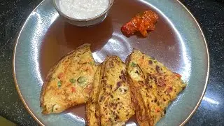 Liquid Dough Paratha | Egg And Veggies Paratha | No Rolling No Kneading 
