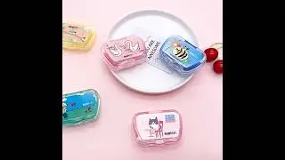 [Little B House] Cute Contact Lens Case Travel Set With Mirror Contact Lens Travel Kits 隐形眼镜盒 - TV21