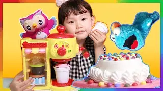 Пирог в небе? Kongsuni клубничный торт сладкое кафе игра LimeTube & игрушка