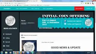 Regal Coin Update 9/22/17 - GREAT NEWS!! LENDING STARTS TOMORROW!!
