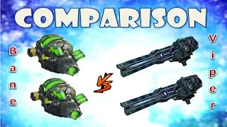 Bane vs Viper heavy weapons comparison war robots
