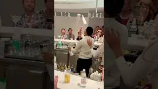 Fun at a bar on a Celebrity cruise ship, bartender dancing, ￼to be continued. #bartender #funvideo