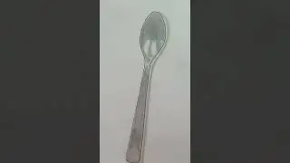 Realistic drawing/ spoon drawing/ pencil drawing #shorts #art #drawing #youtubeshorts