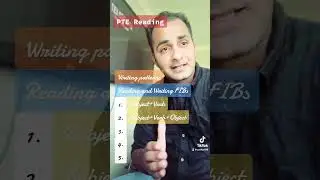 Solving Reading and Writing FIBs using writing patterns | PTE Reading | PTEfor199 #pte #ptefor199