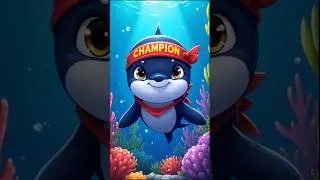 A tiny orca risks it all to save a fish friend 🐟💔 #OrcaRescue #UnderwaterHeroes