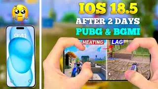 iOS 18.5 AFTER 2 DAYS PUBG & BGMI REVIEW &bull; FINALLY LAG FIXED 😍 &bull; HOTDROP PERFORMANCE 🔥&bull; Five op