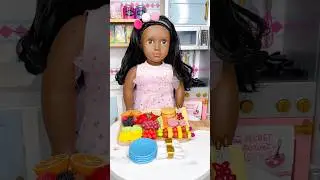 Our Generation Doll Makes A Charcuterie Board #shorts #ourgenerationdolls #dolls