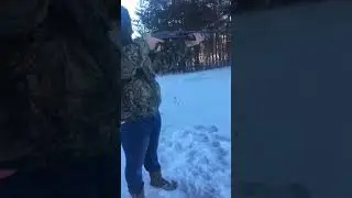 Sister shooting my 16 gauge