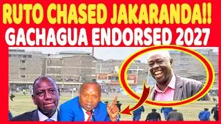 Drama in jakaranda as Gachagua endorsed as KINGPIN 2027, Massive walkout and rejections on Ruto !!