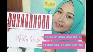 REVIEW DAN SWATCHES FANBO MATTE SENSE || AYU INDAH